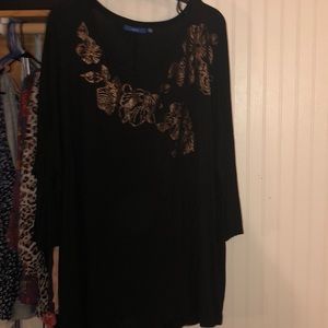 Long sleeve black tunic